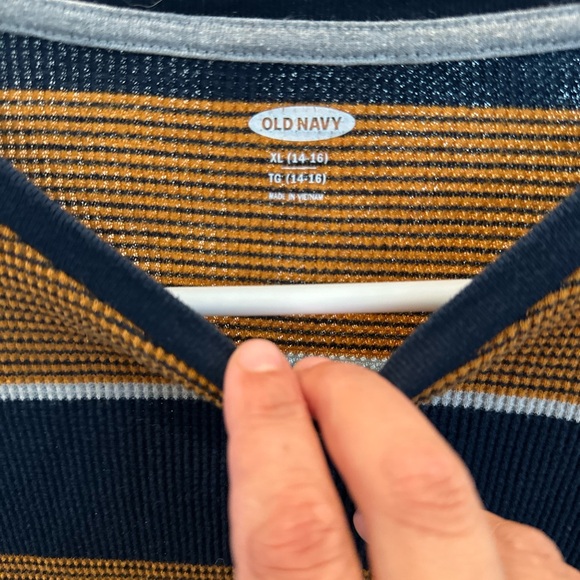 Boys Youth Waffle Long Sleeve Shirt - Picture 2 of 3